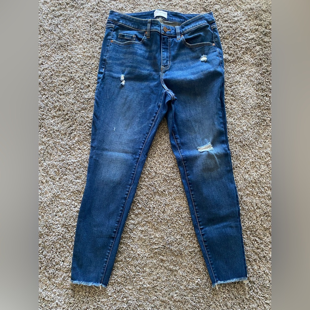 Accepting offers- Lane Bryant Dark Blue Skinny Distressed Jeans